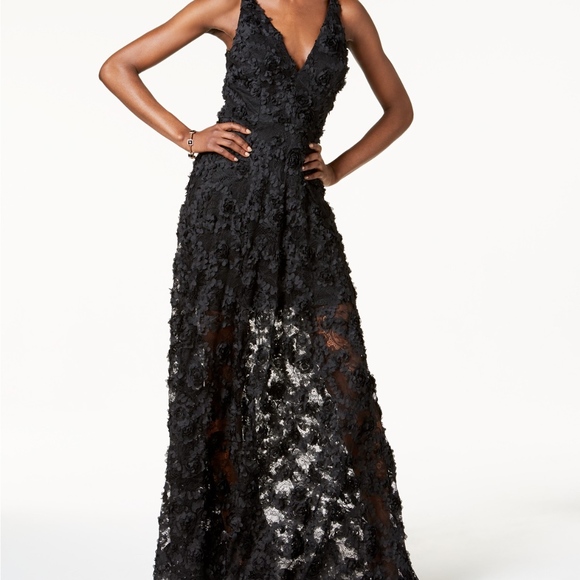 xscape floral evening dress